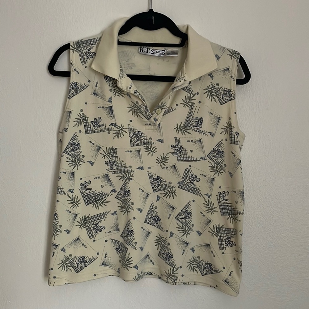small women’s golf collar tank